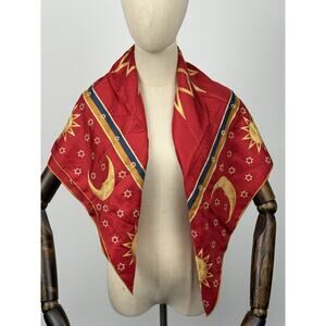 Red Sun & Moon Scarf